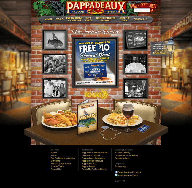 Pappas Restaurants screenshot