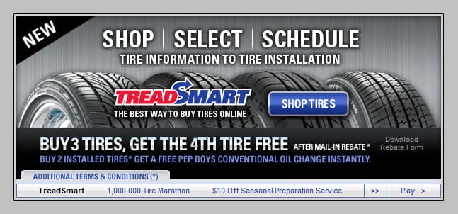 Pep Boys Promo Carousel